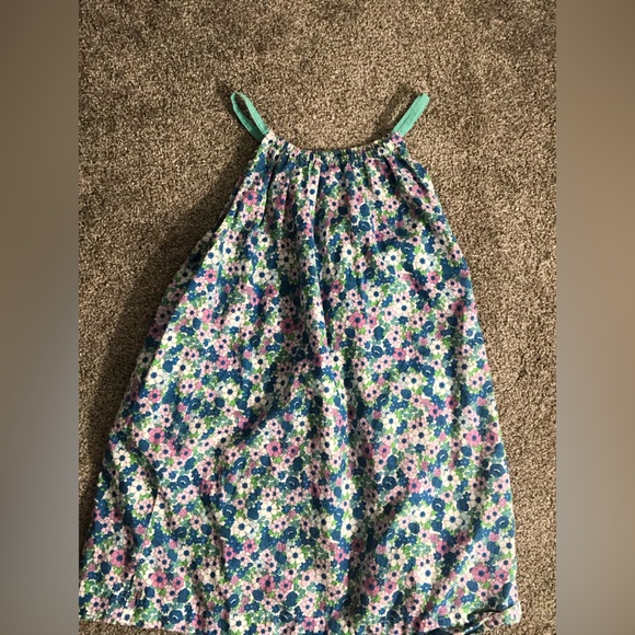 Mini Boden Printed Dress Set in Sea Breeze Blue Floral Print Size 7-8 Years - Picture 15 of 16